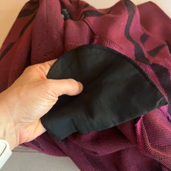 Ming Wang Size XL Purple Black Knit Jacket - Picture 3 of 11